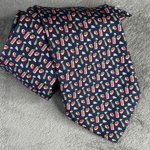 Vineyard Vines Tie Mens Silk Bloody Mary Cocktail Drink Tomato Celery Novelty